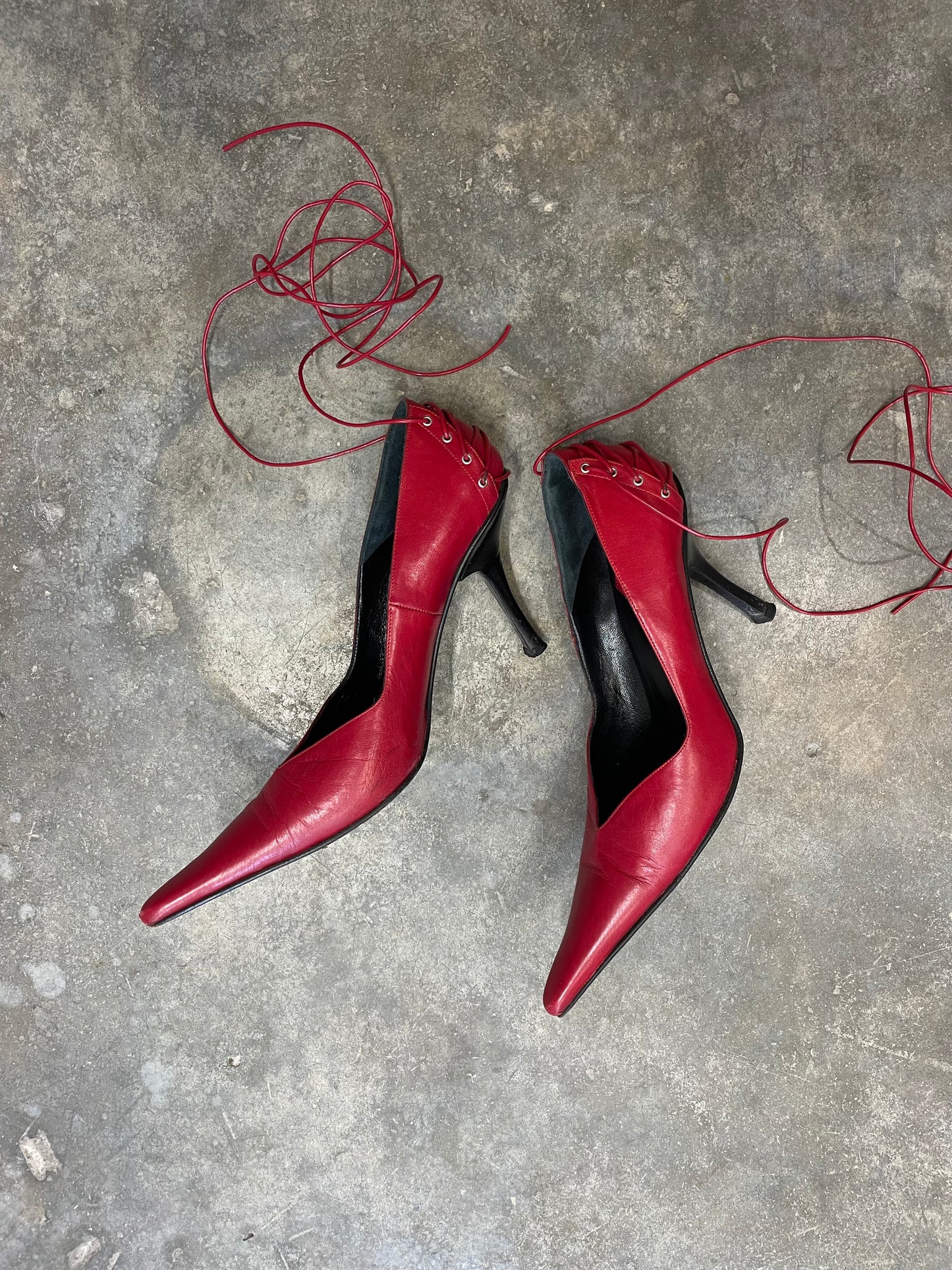 Lace-Up Stiletto Heels