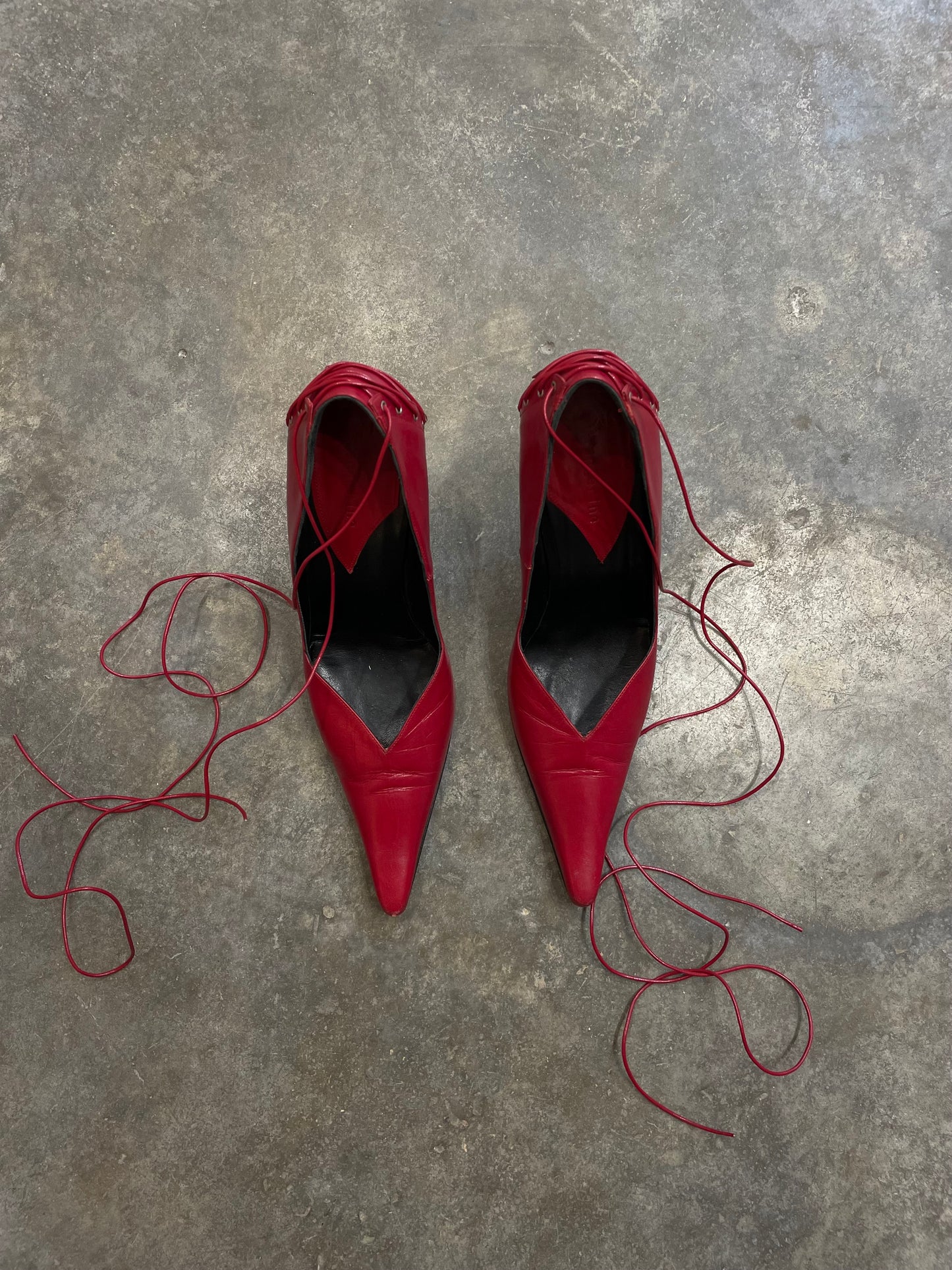 Lace-Up Stiletto Heels