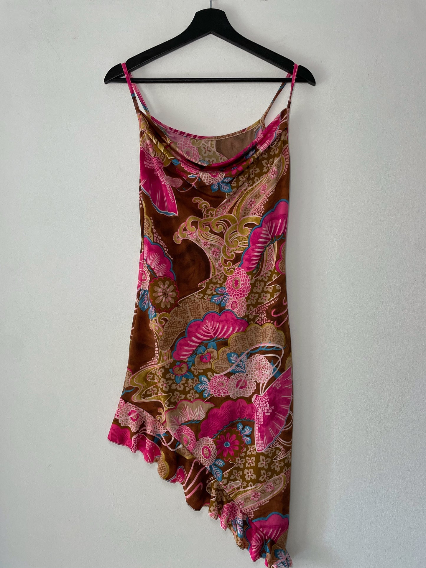 Vintage Asymmetrical Slip Dress