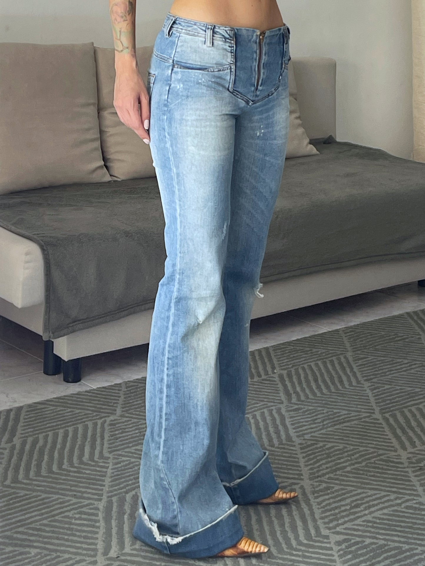 Just Cavalli Vintage Low-Rise Flared Jeans
