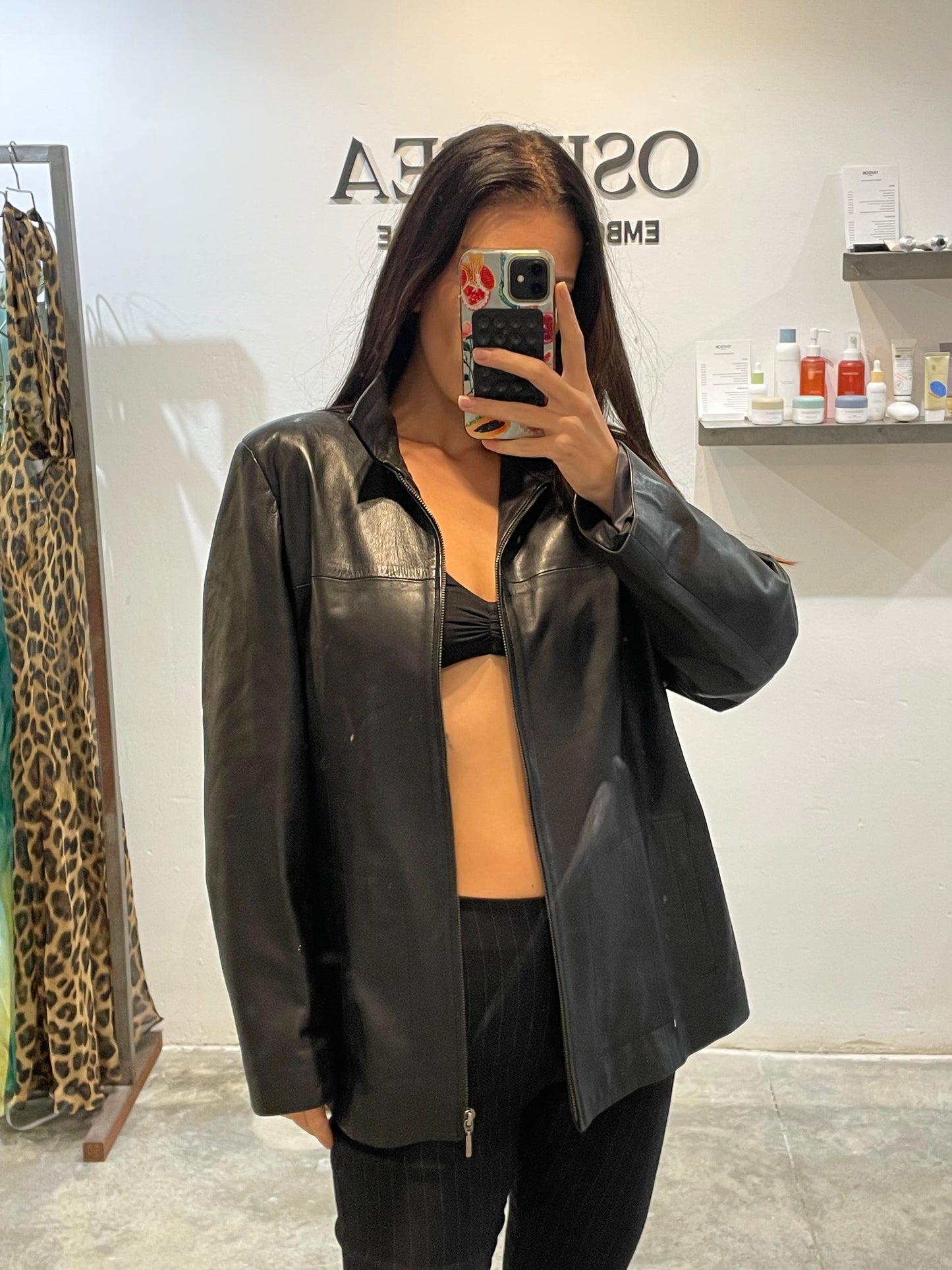 90’s Style Leather Jacket