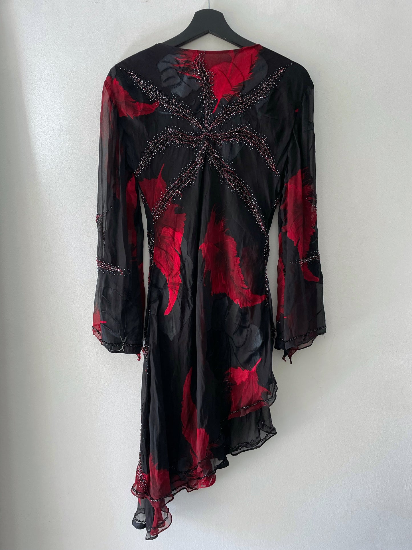 Asymmetrical Beaded Dress