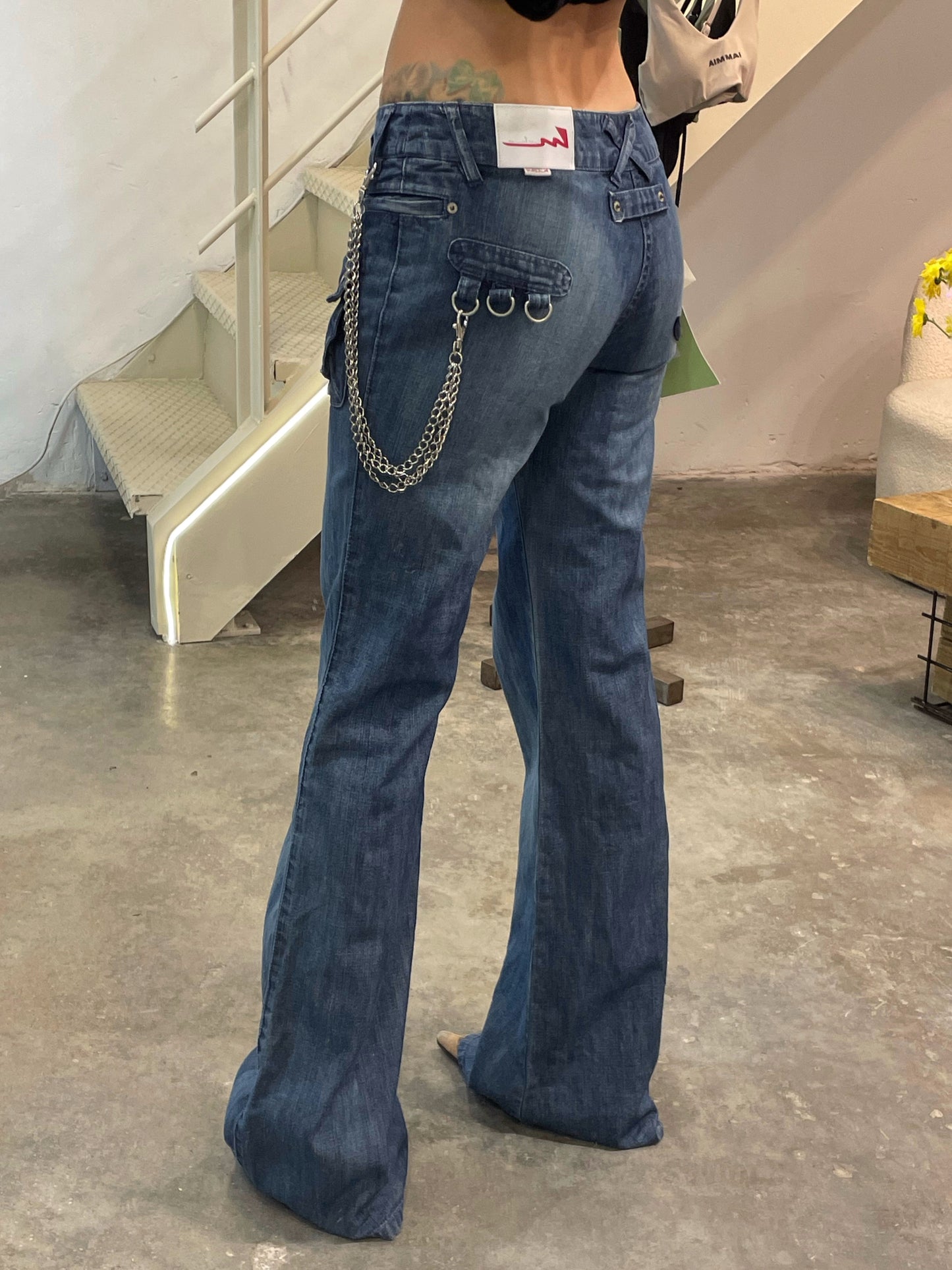 Low Rise Flared Jeans