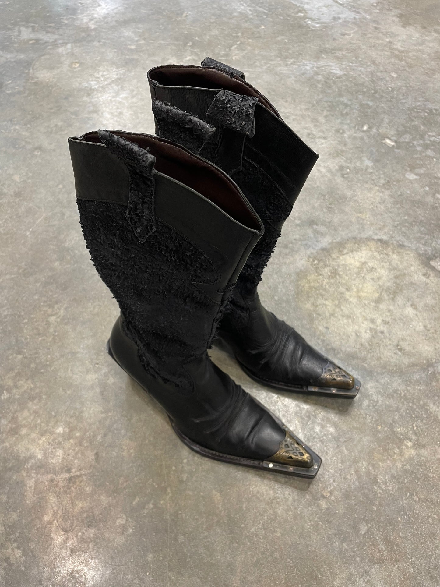Cowboy Boots With Metal Toe Caps