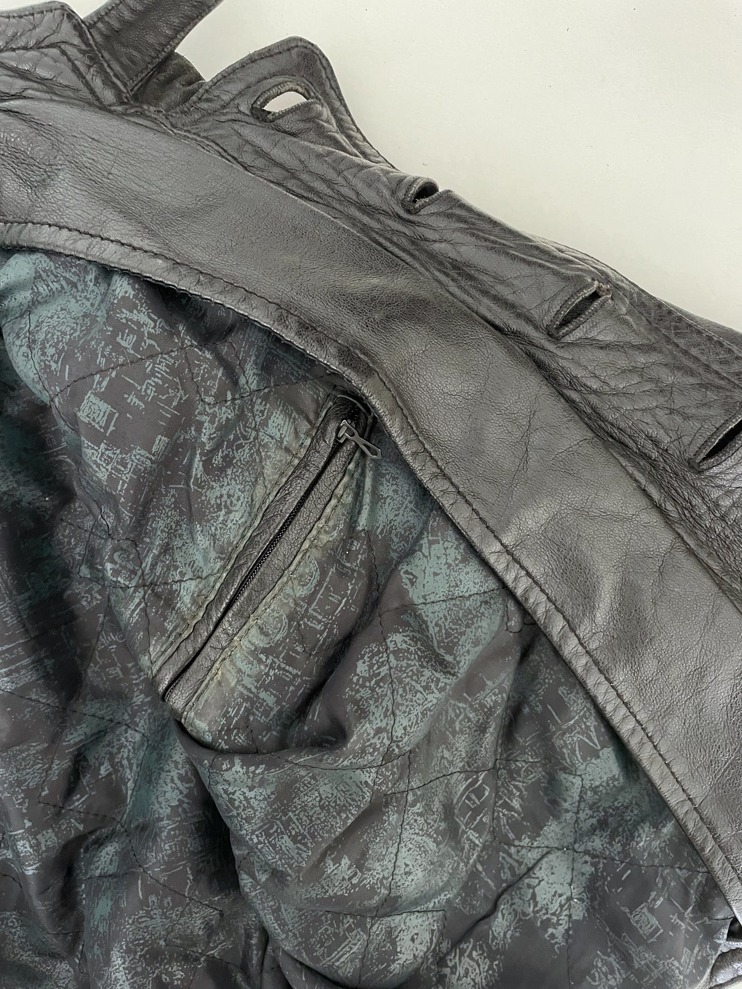 Vintage Leather Moto Jacket