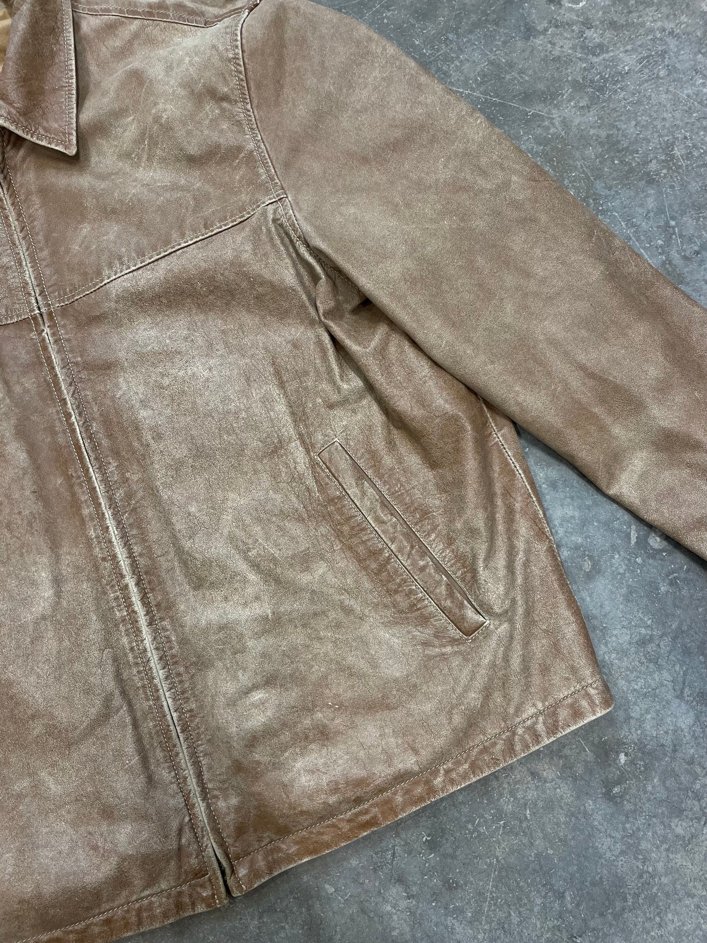 Vintage Natural Leather Jacket