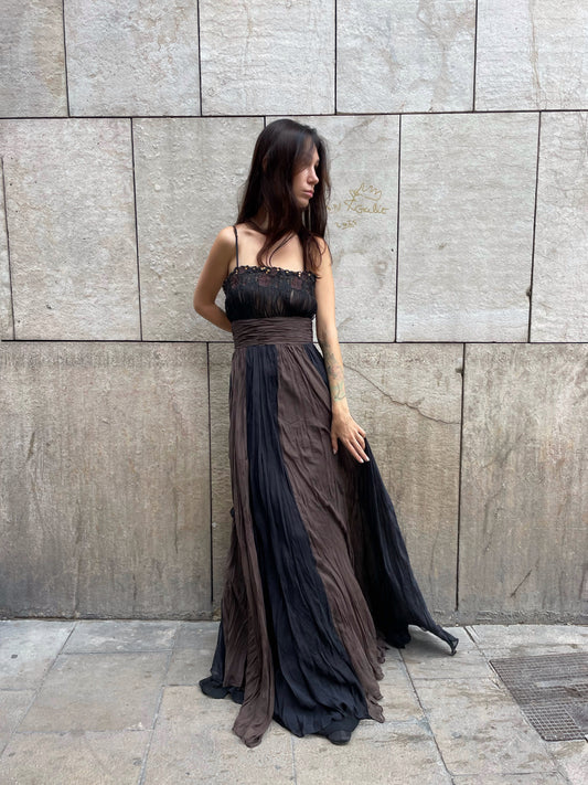 Silk Layered Vintage Dress