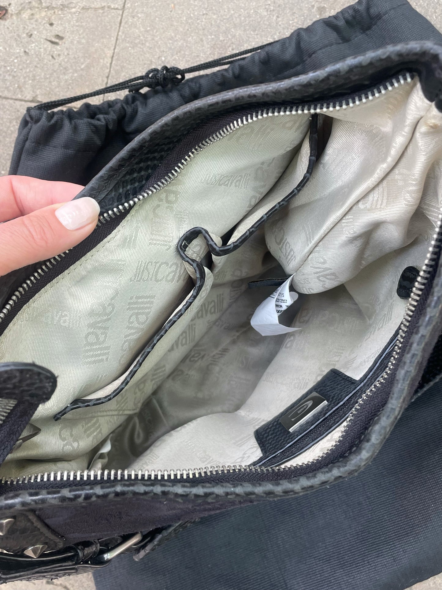 Just Cavalli Black Shoulder Bag