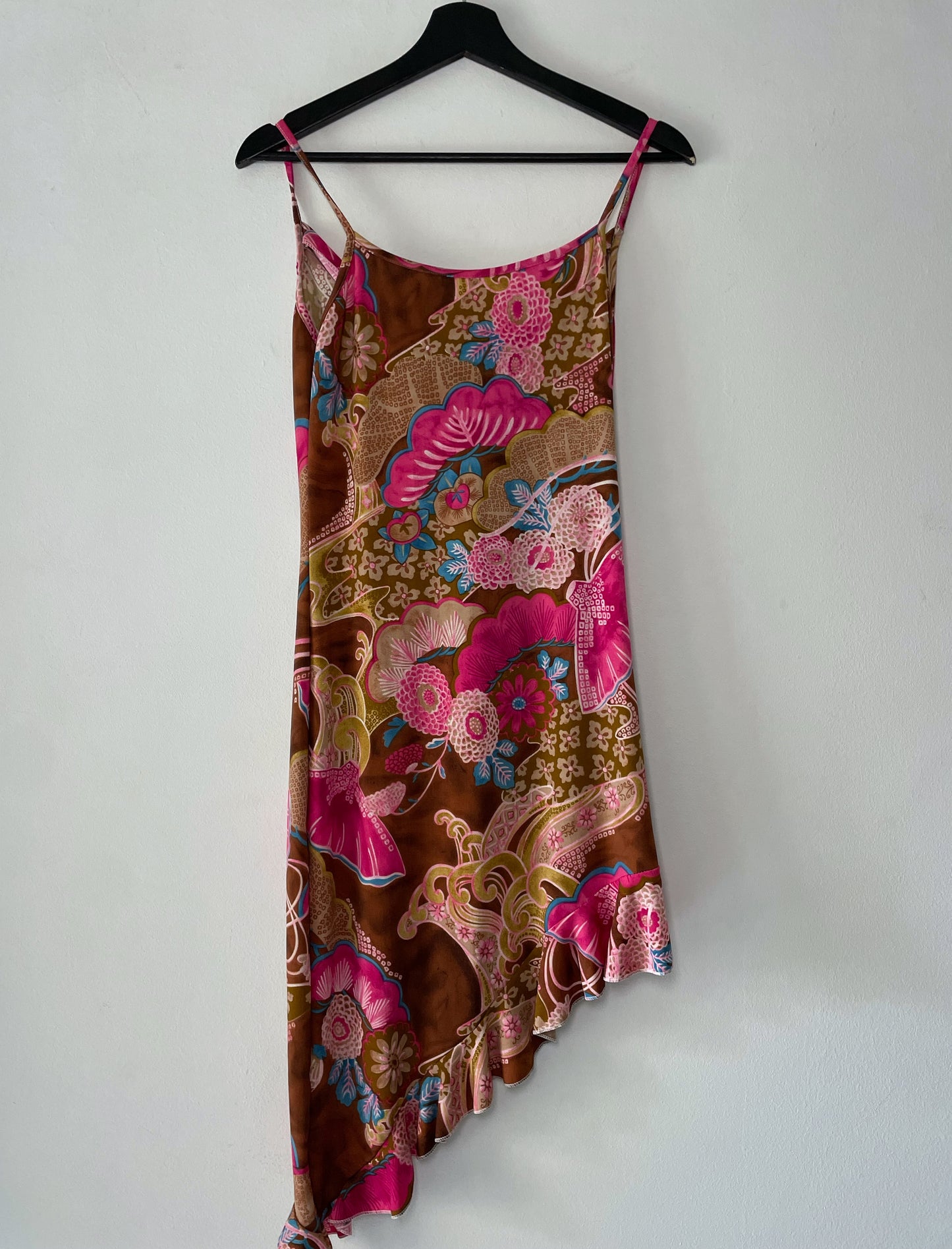 Vintage Asymmetrical Slip Dress