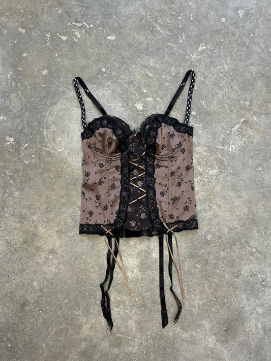 Corset With Floral Pattern
