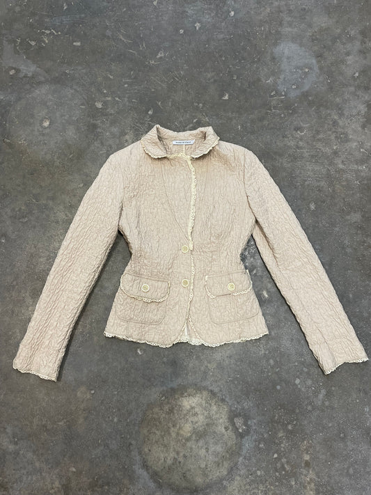 Textured Blouse-Style Jacket