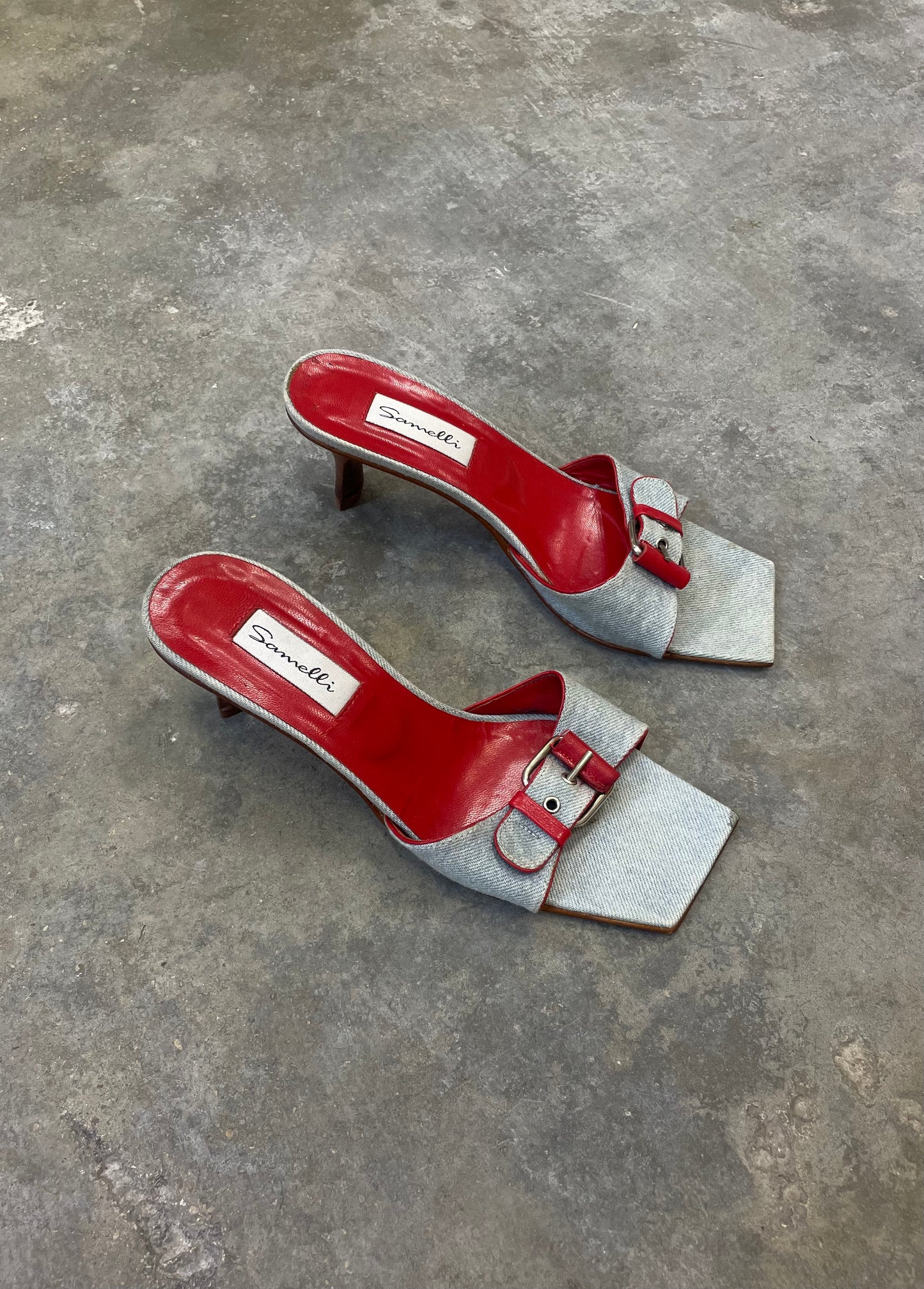 Denim Mules