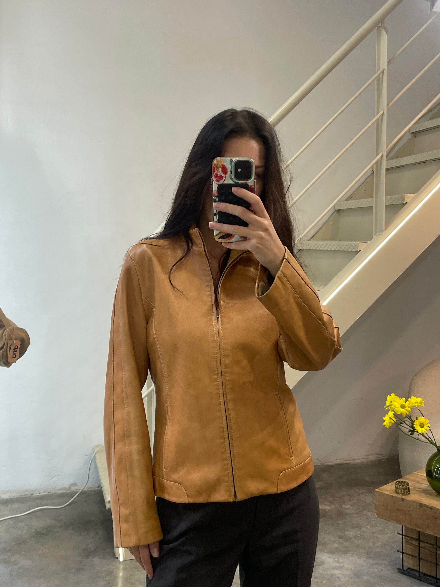 Mustard Leather Jacket