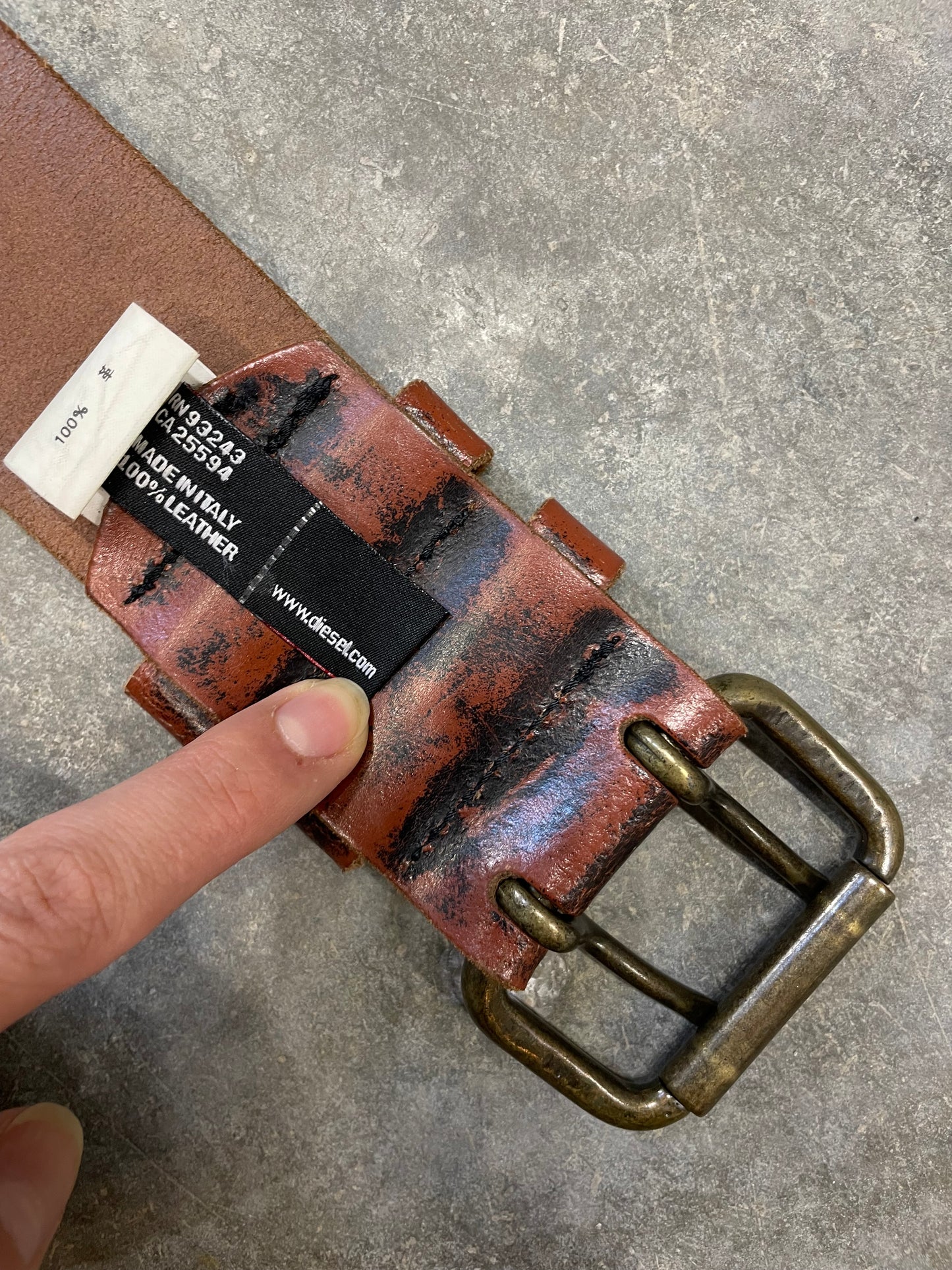 Leather Belt by Diesel