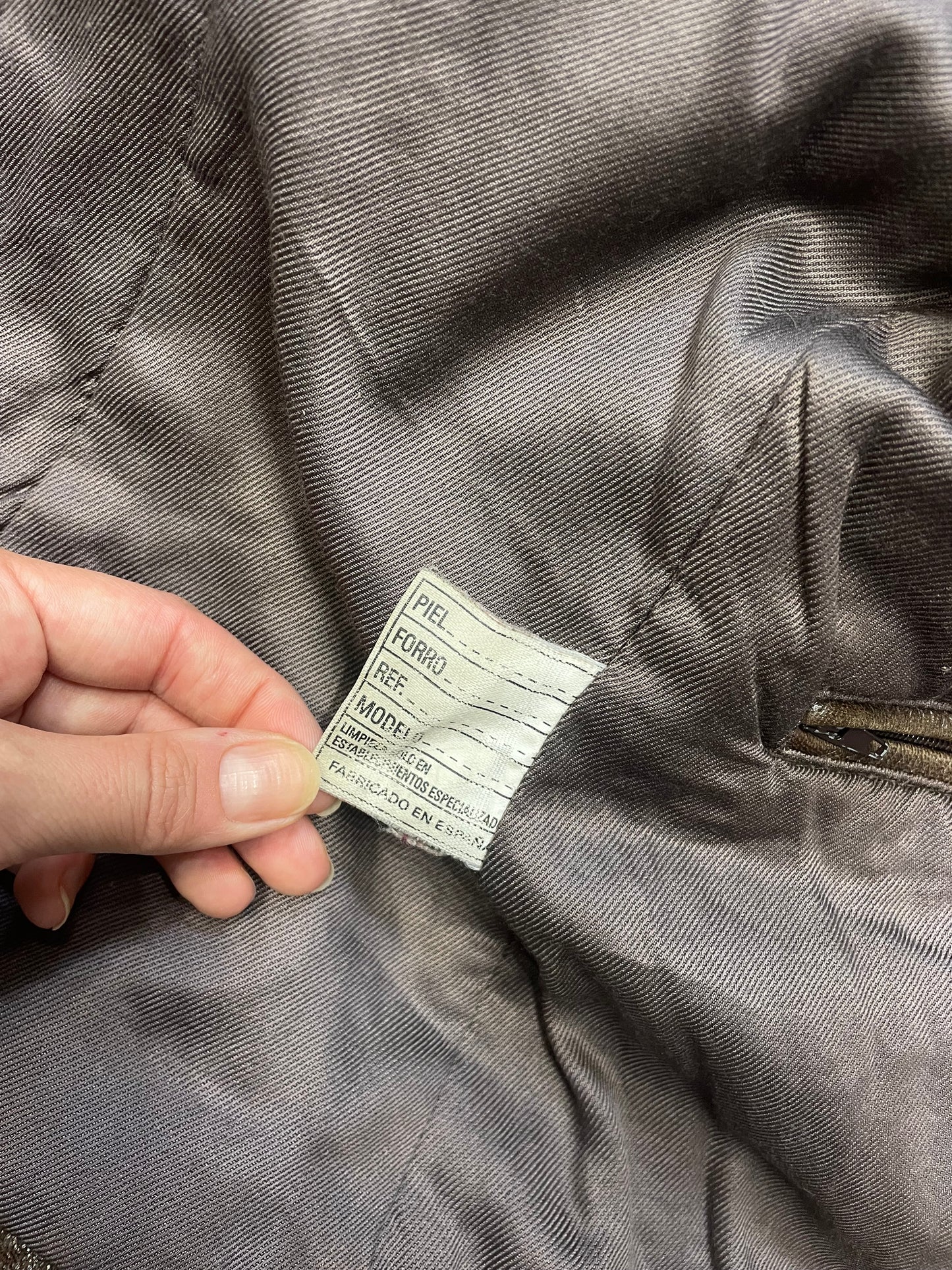 Vintage Natural Leather Jacket