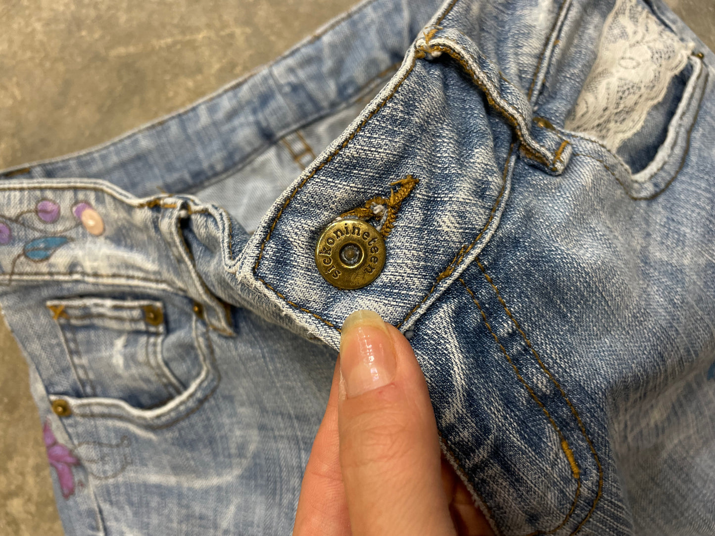 Low Rise Flared Jeans