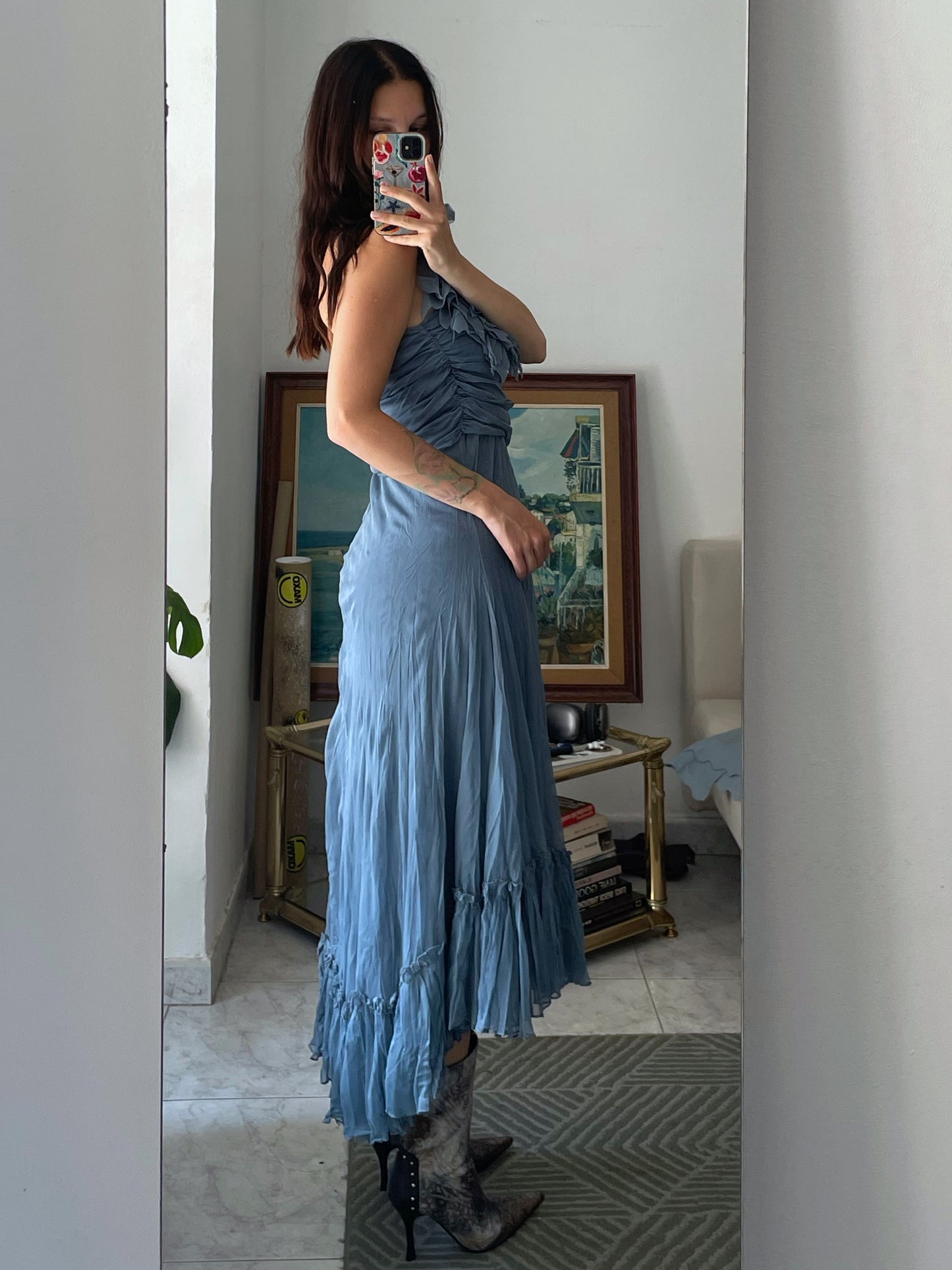 Ruffled Midi Dress