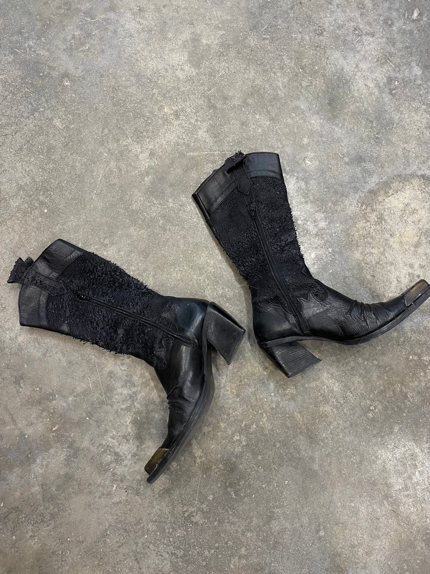 Cowboy Boots With Metal Toe Caps