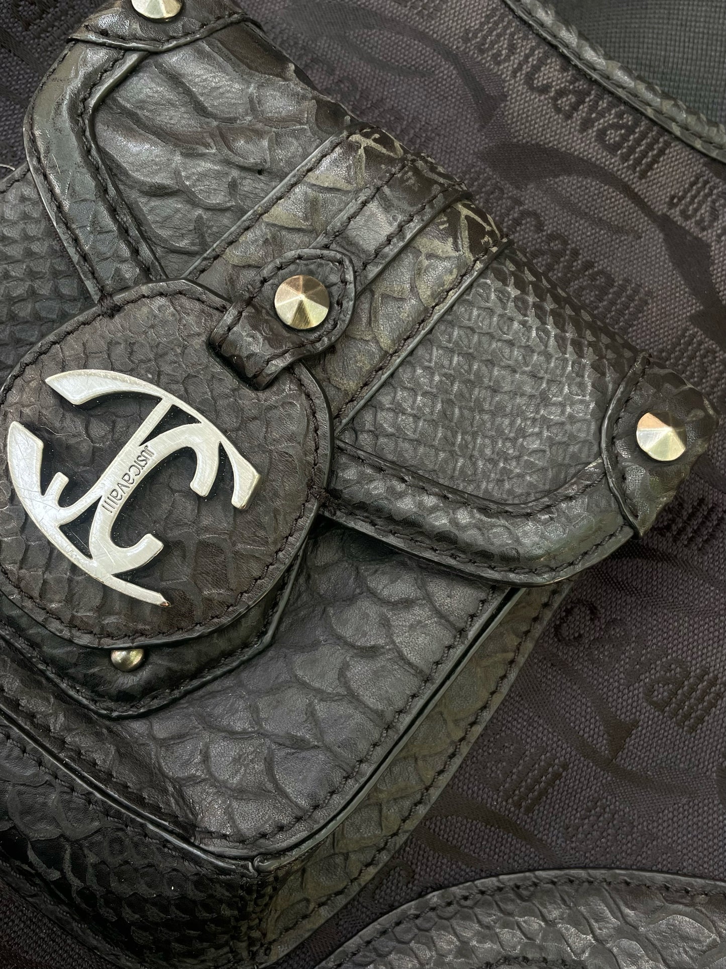 Just Cavalli Black Shoulder Bag