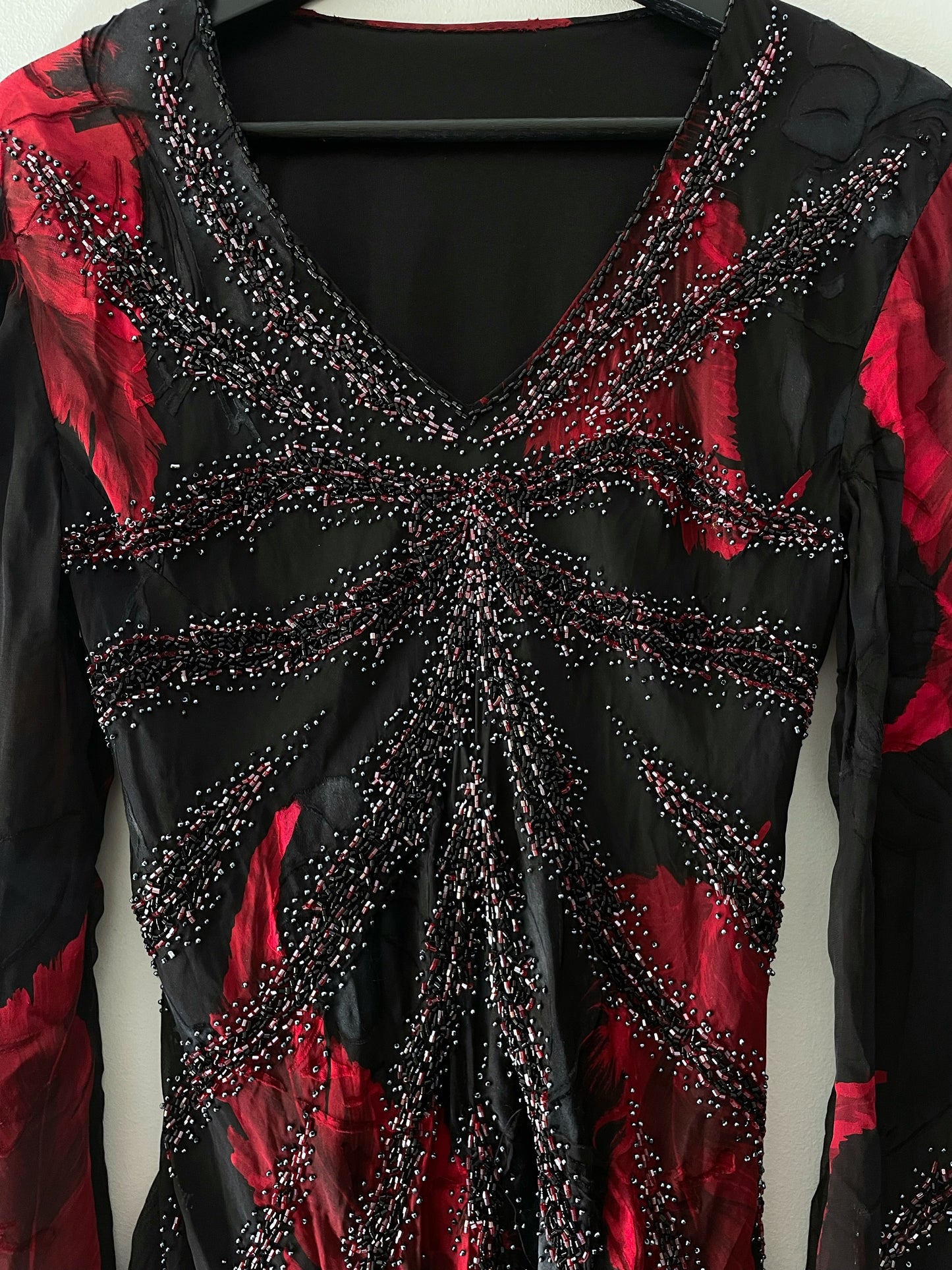 Asymmetrical Beaded Dress