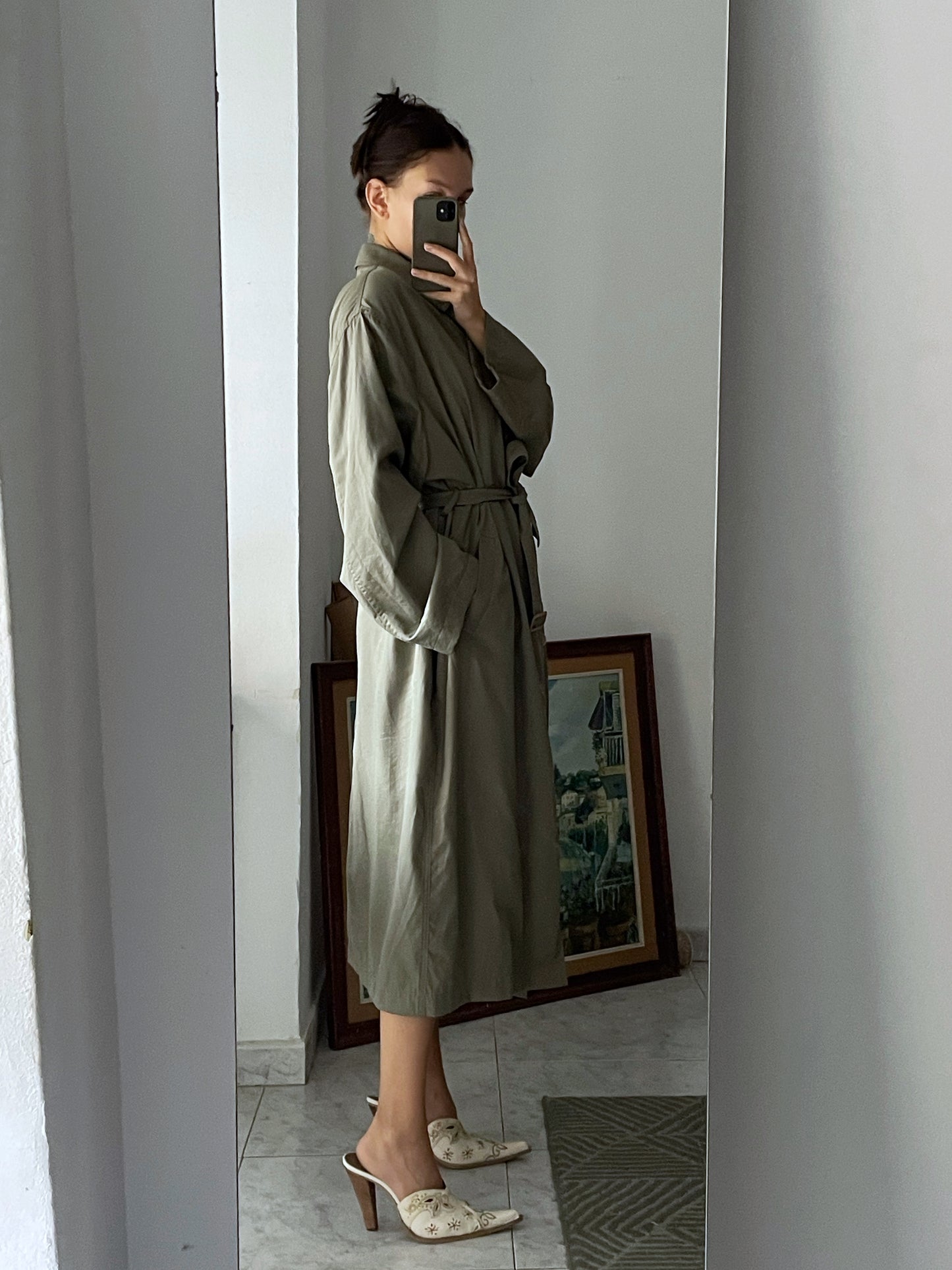 Oversize vintage trench coat