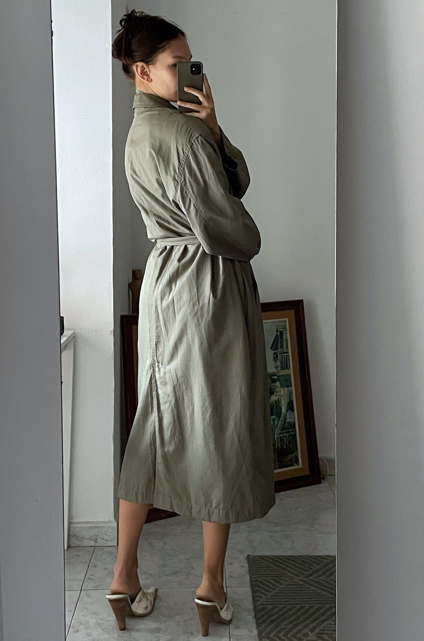 Oversize vintage trench coat