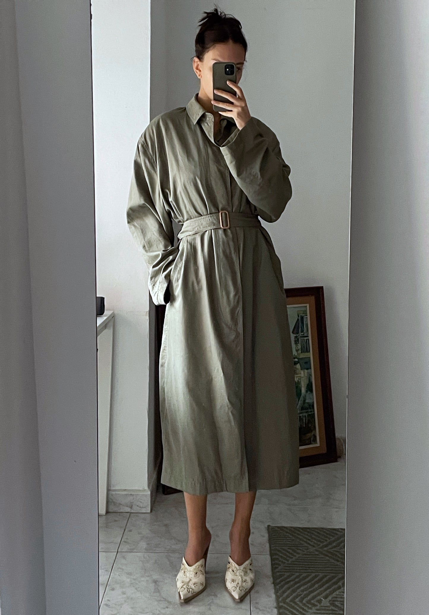 Oversize vintage trench coat