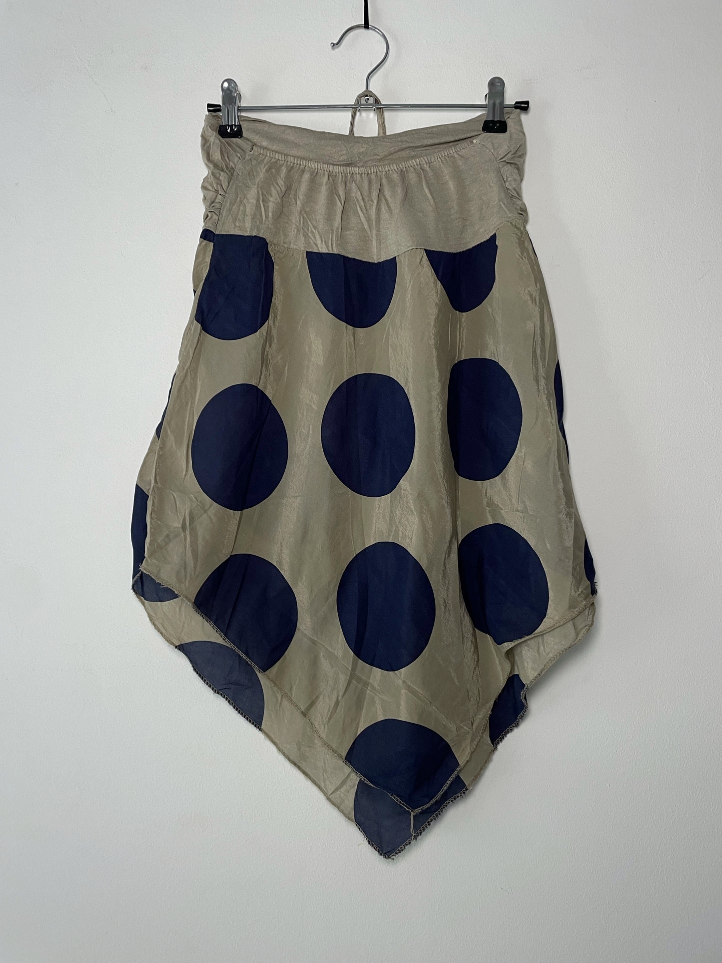 Halter neck silk blend top