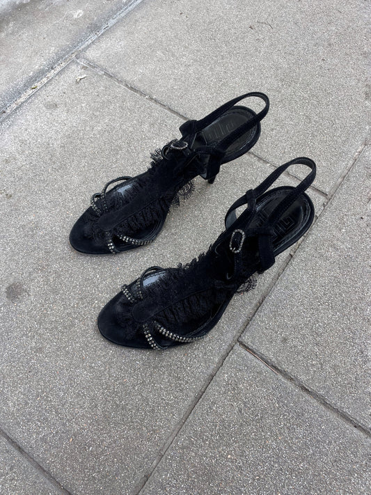 Givenchy Suede Leather Sandals