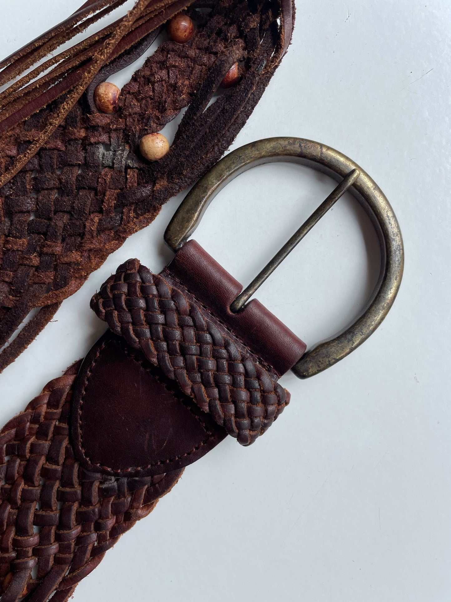 Leather Braided Belt