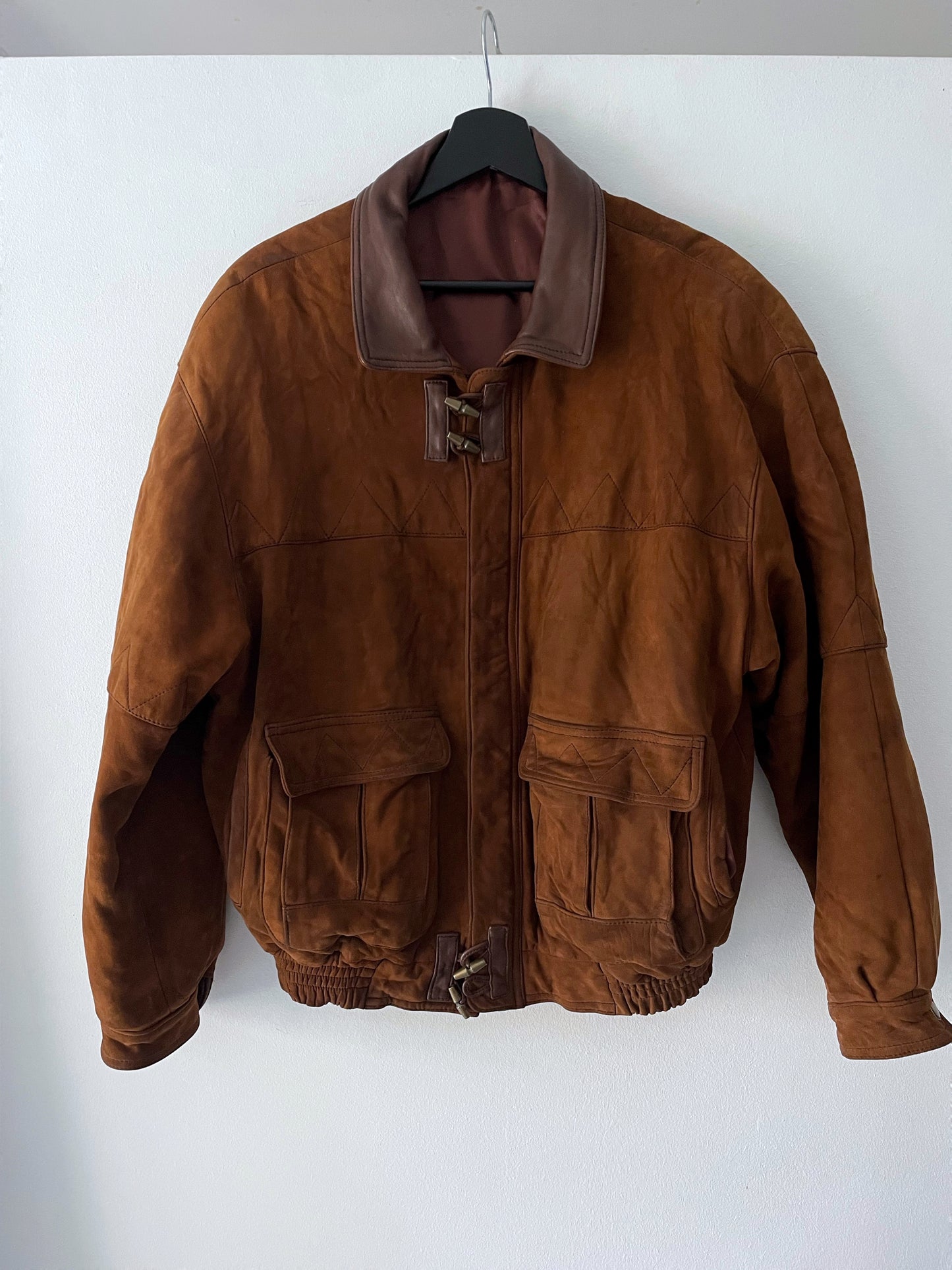 Vintage suede bomber