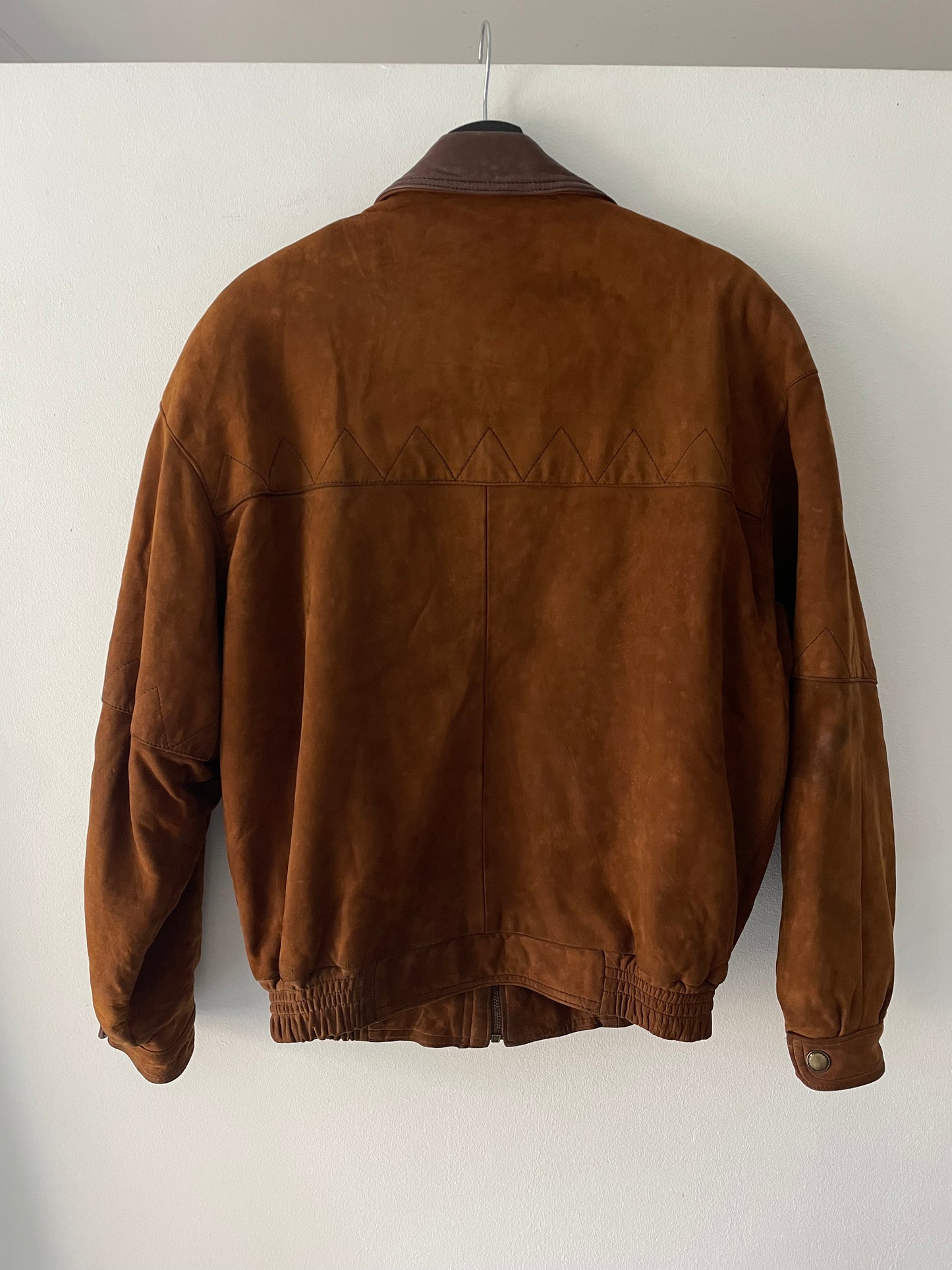 Vintage suede bomber