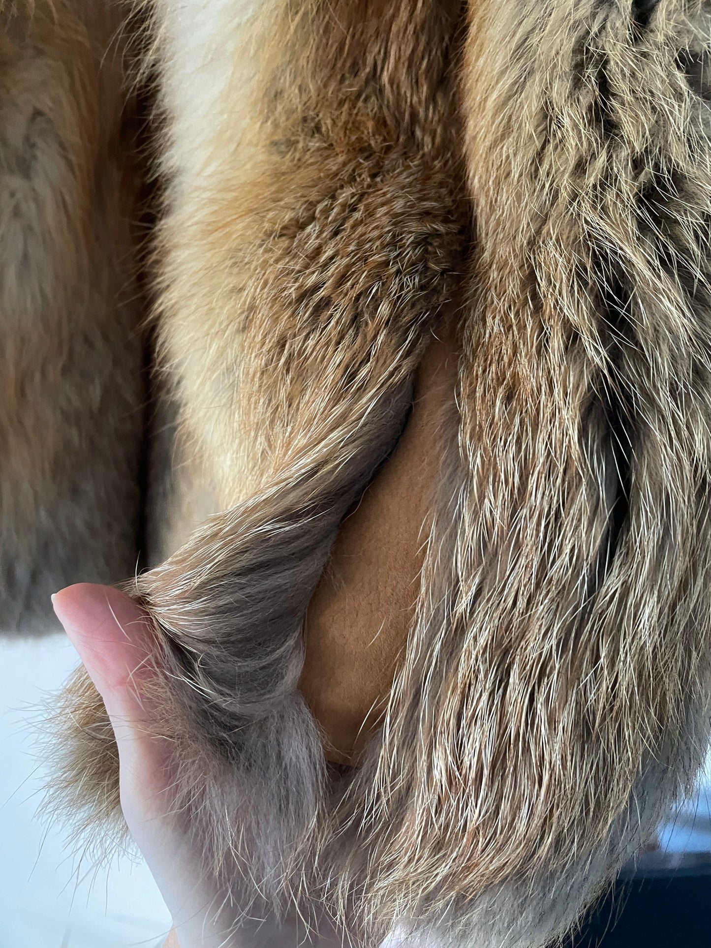 Vintage fox fur coat