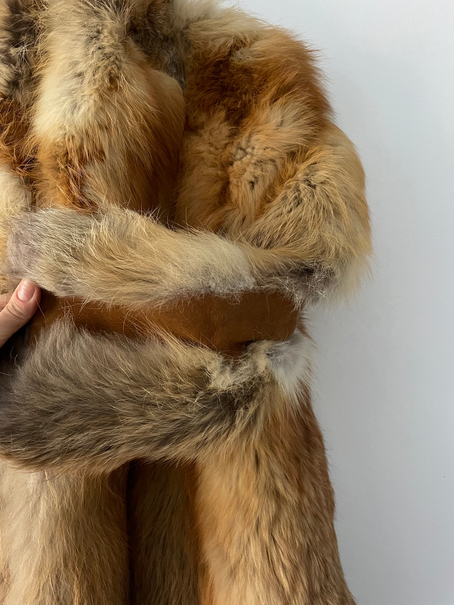 Vintage fox fur coat