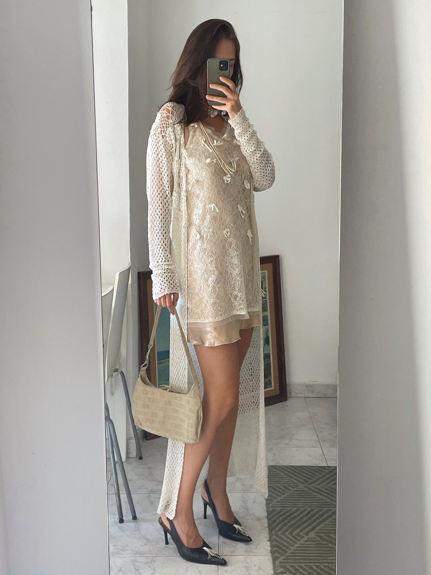 Double lace dress