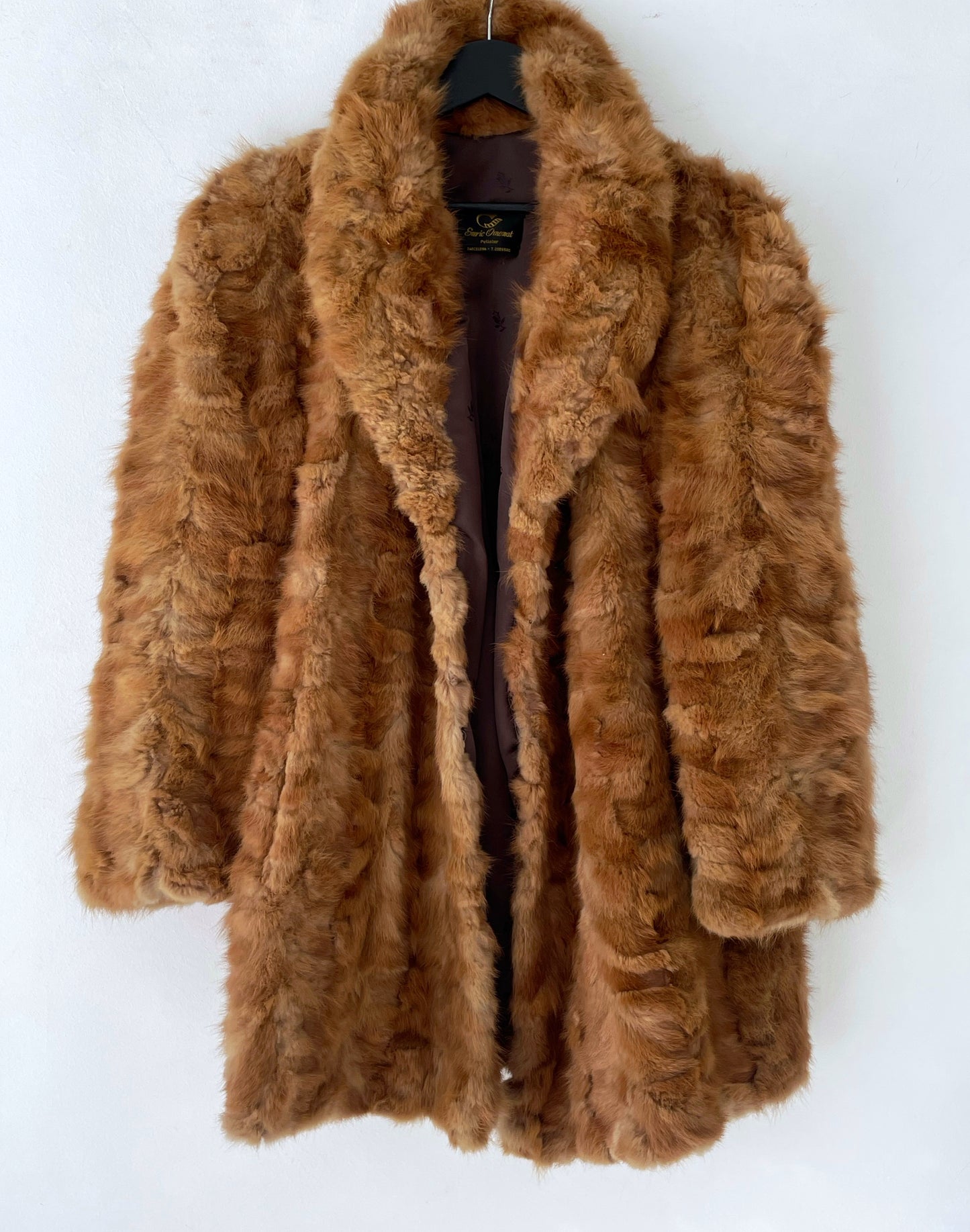 Vintage natural fox fur coat