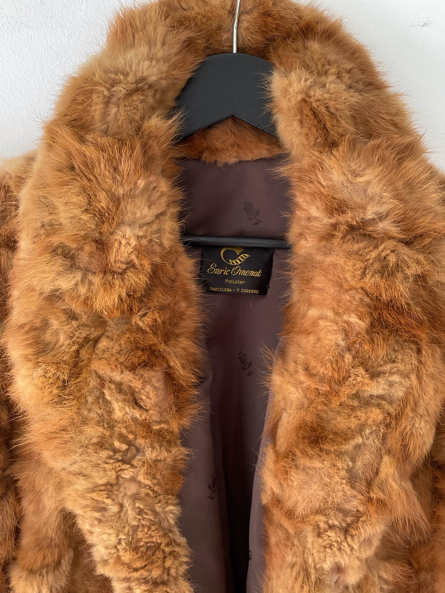 Vintage natural fox fur coat