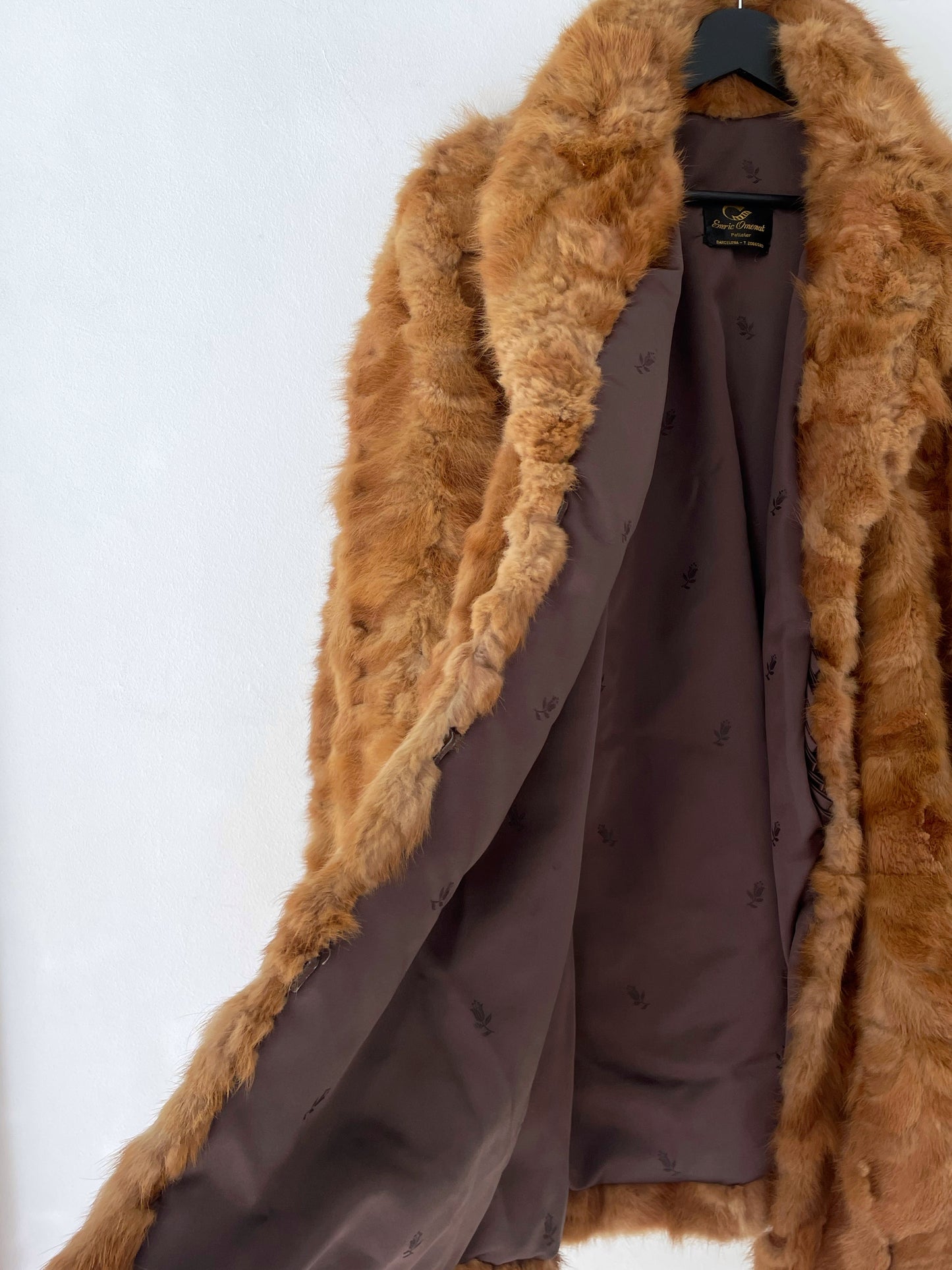 Vintage natural fox fur coat