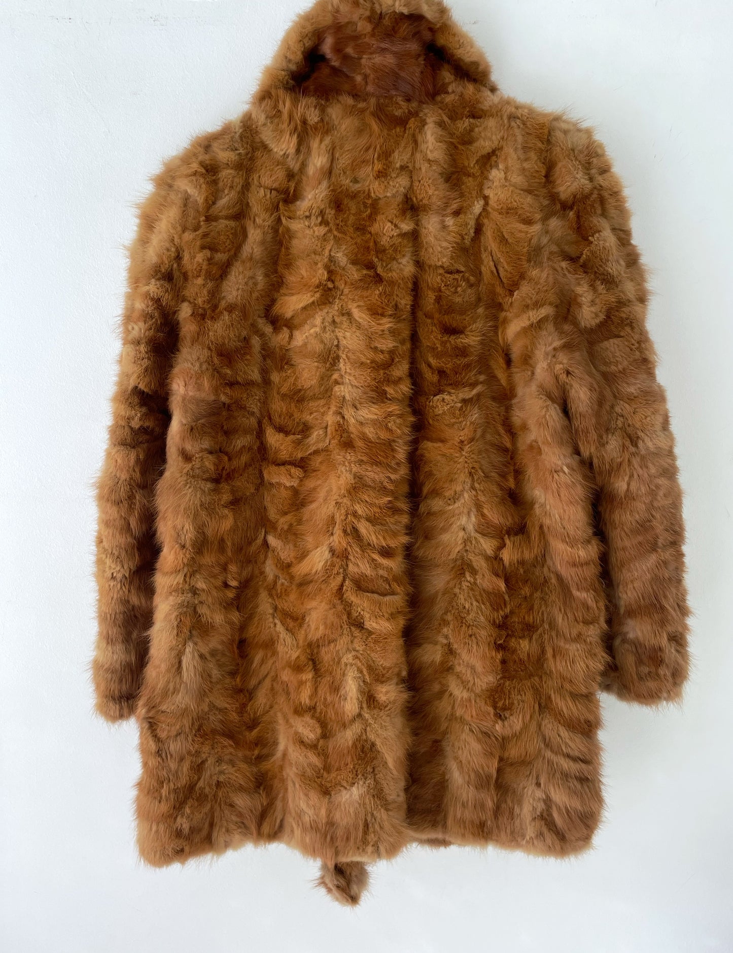 Vintage natural fox fur coat