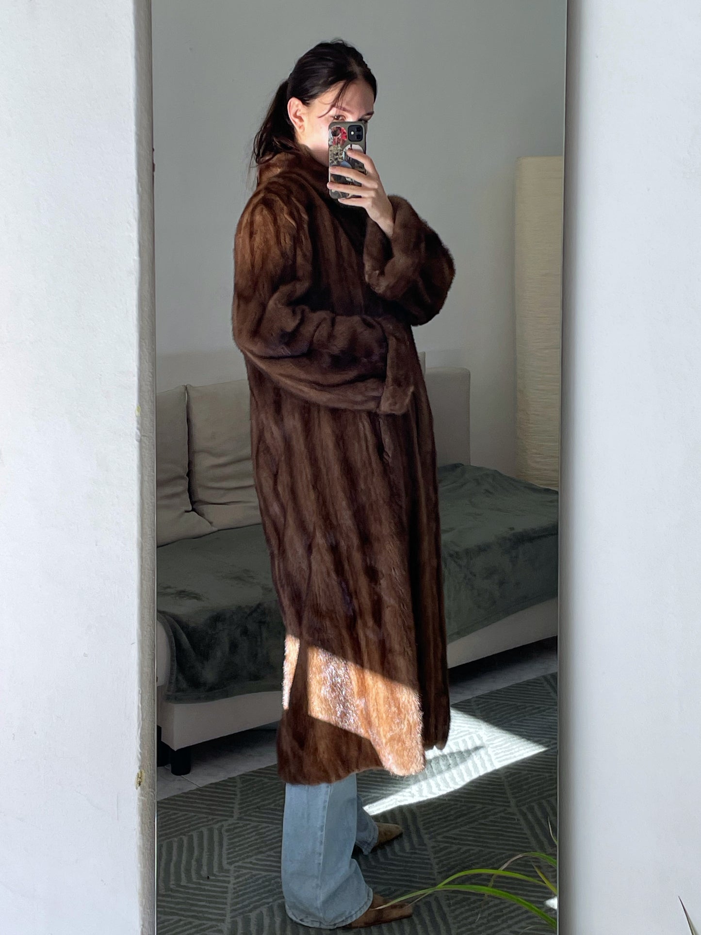 Vintage mink fur coat