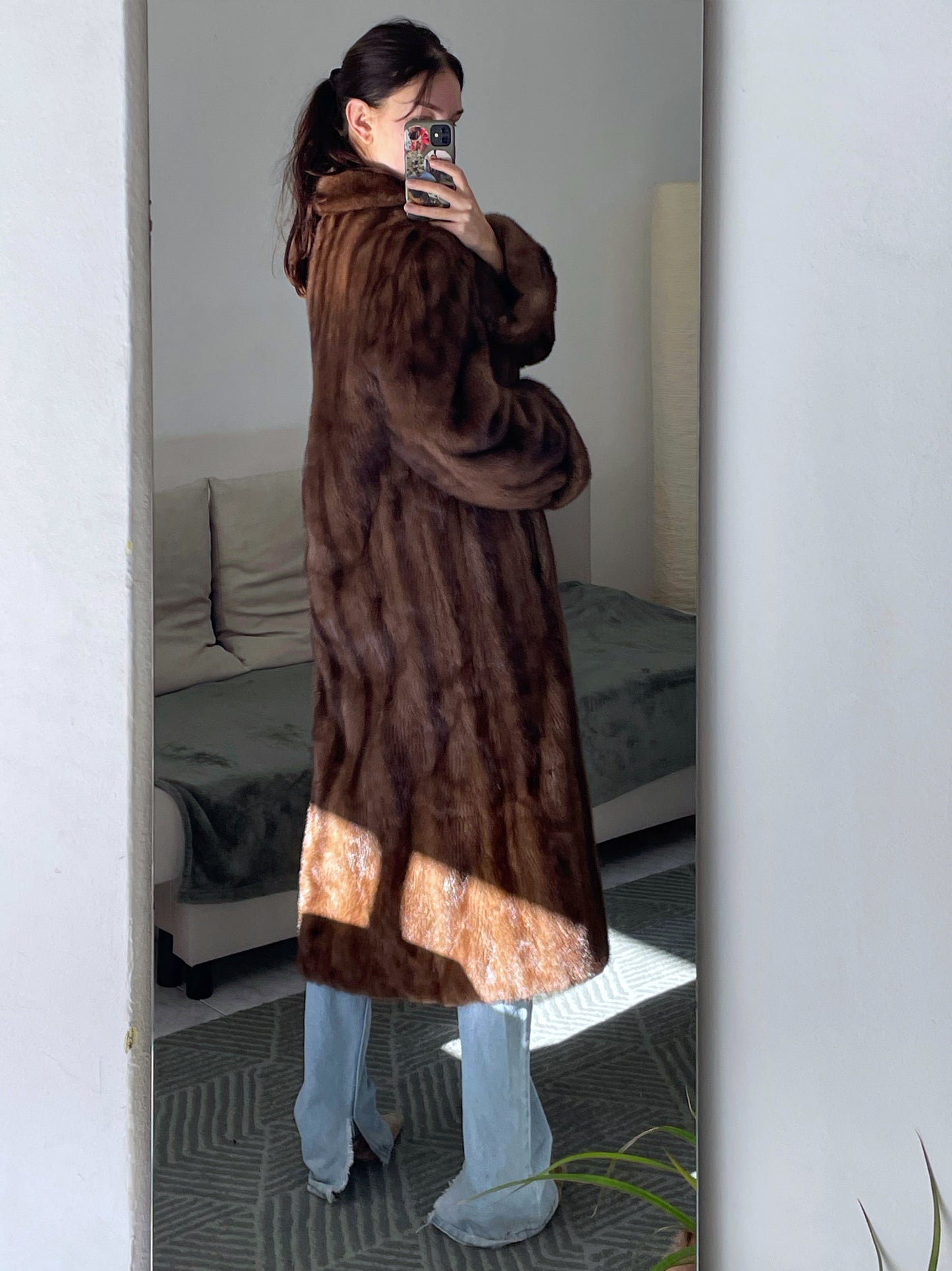 Vintage mink fur coat