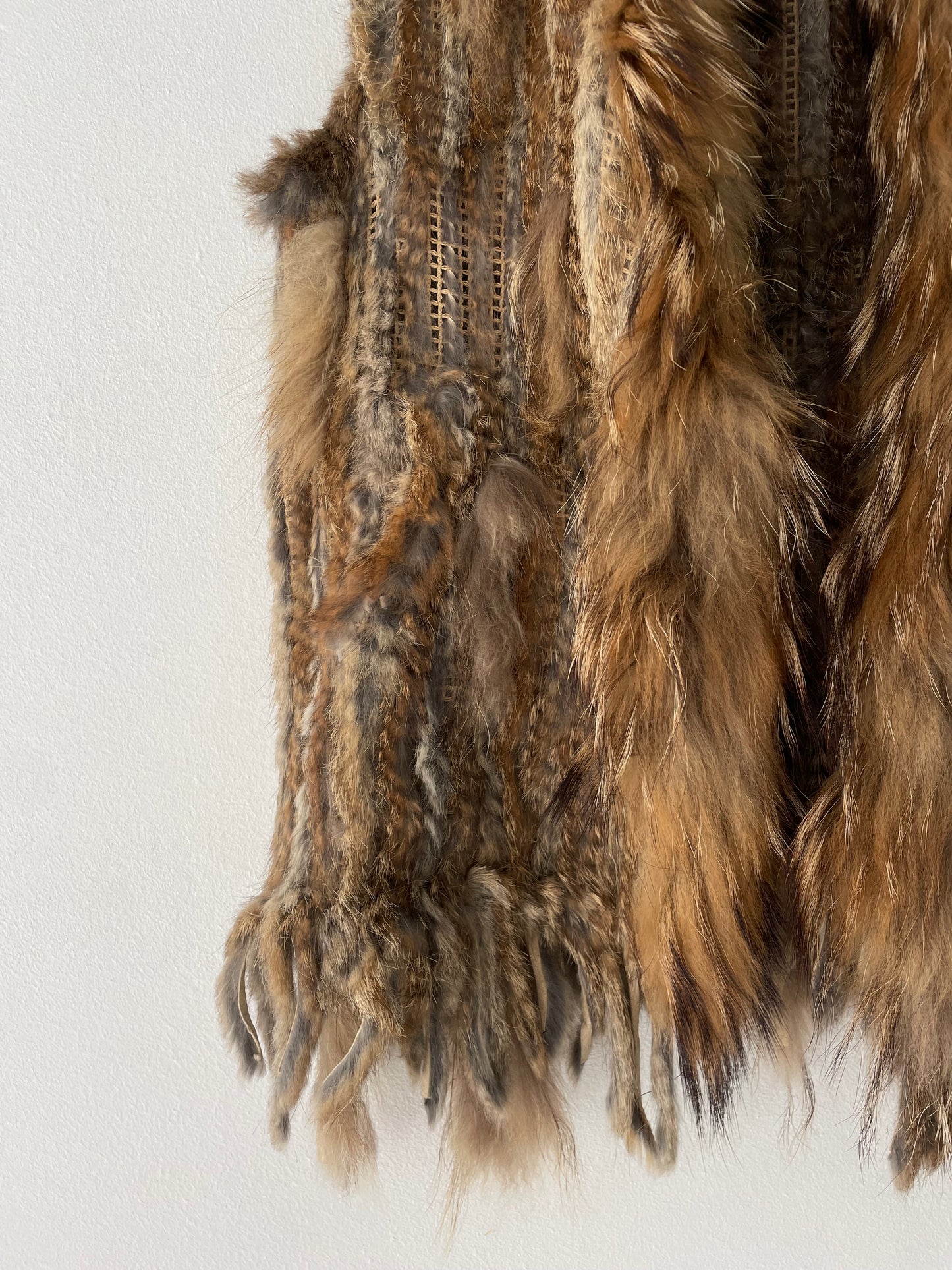 Natural fur vest