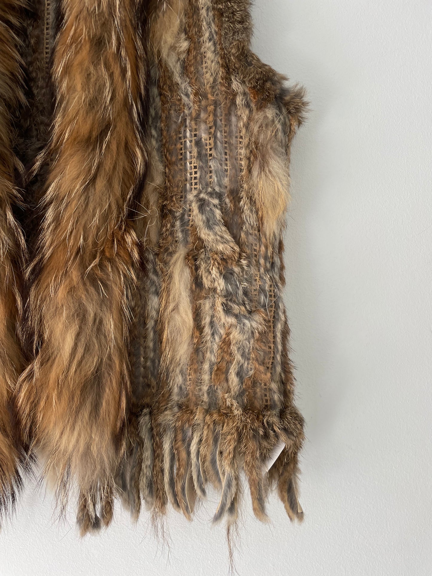 Natural fur vest