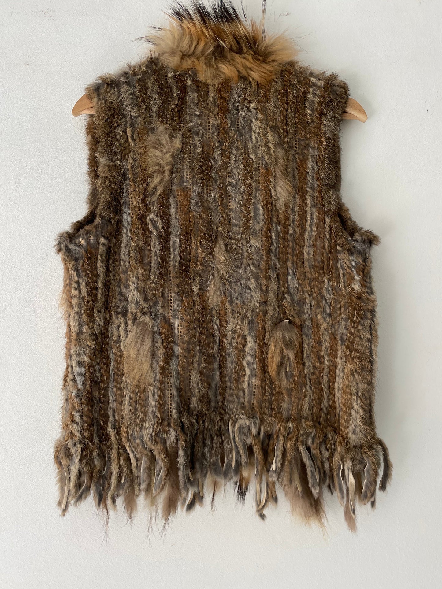 Natural fur vest