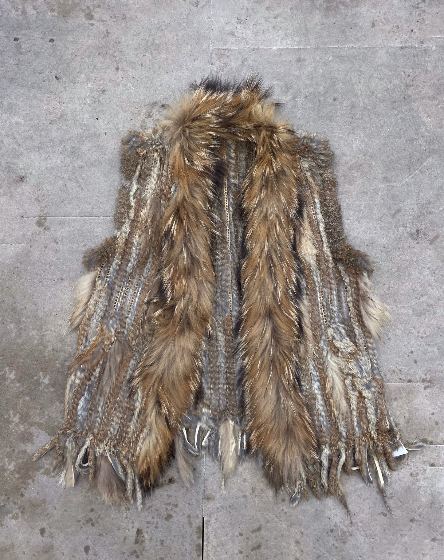 Natural fur vest