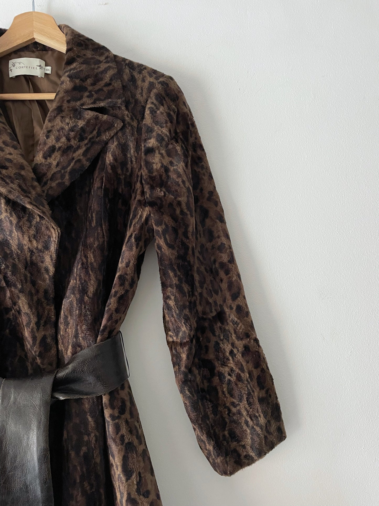 Cheetah print coat