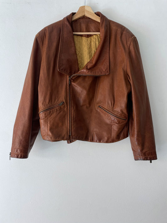 Natural leather jacket