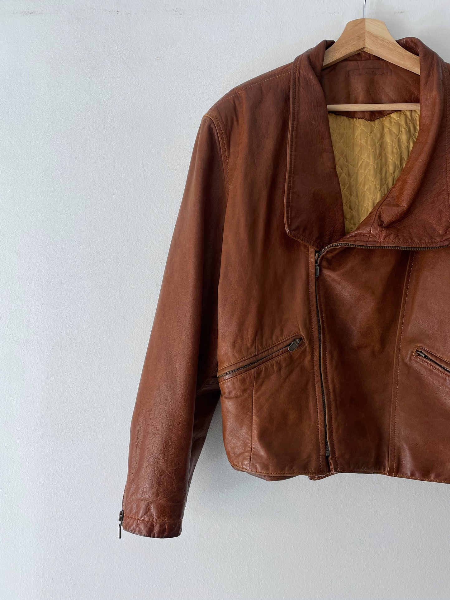 Natural leather jacket