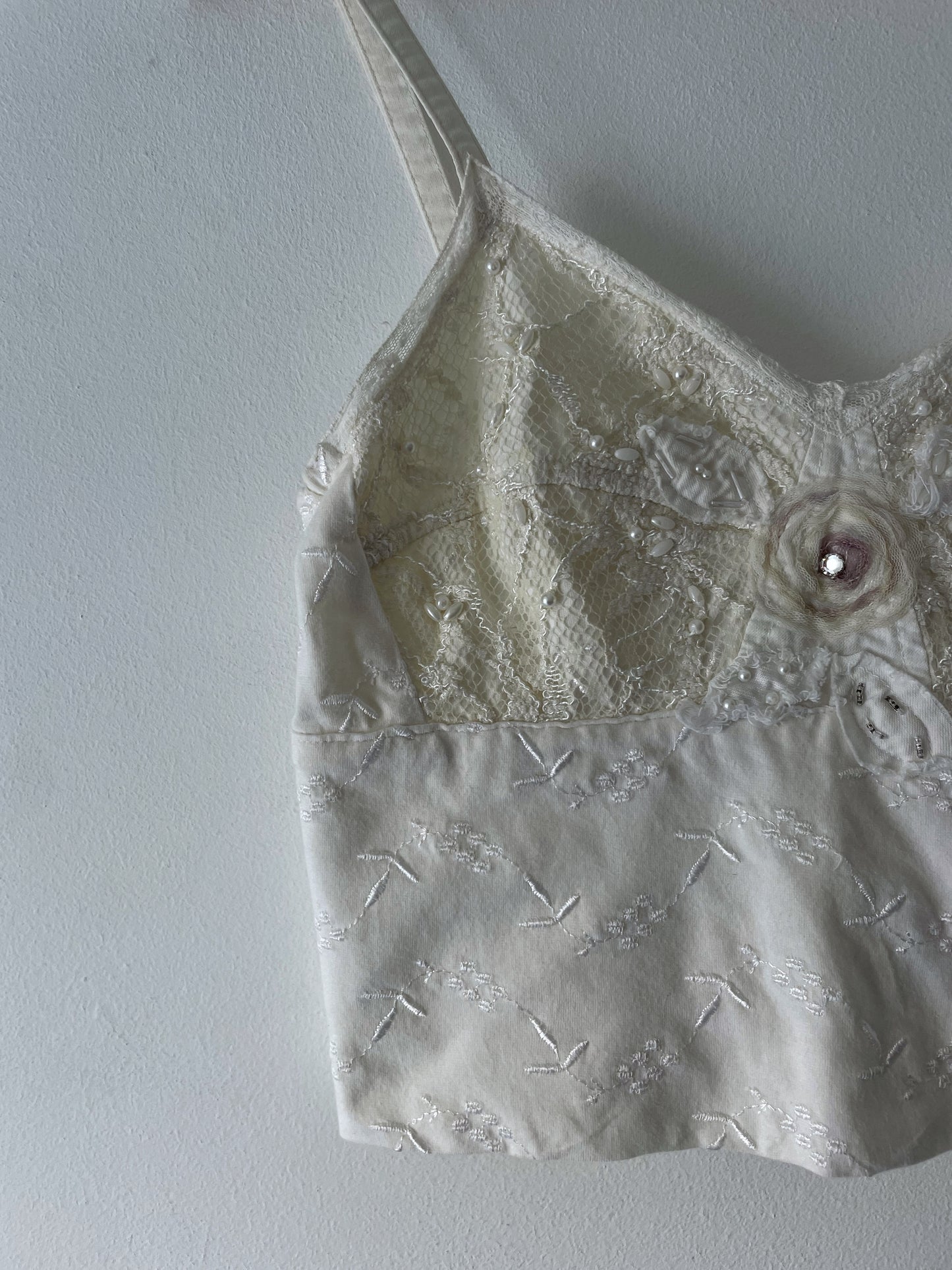 Embroidered Crop Top
