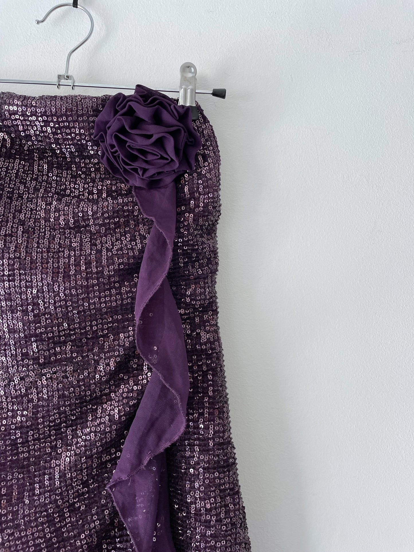 Strapless mini dress.